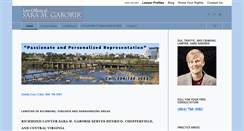 Desktop Screenshot of criminallawrva.com